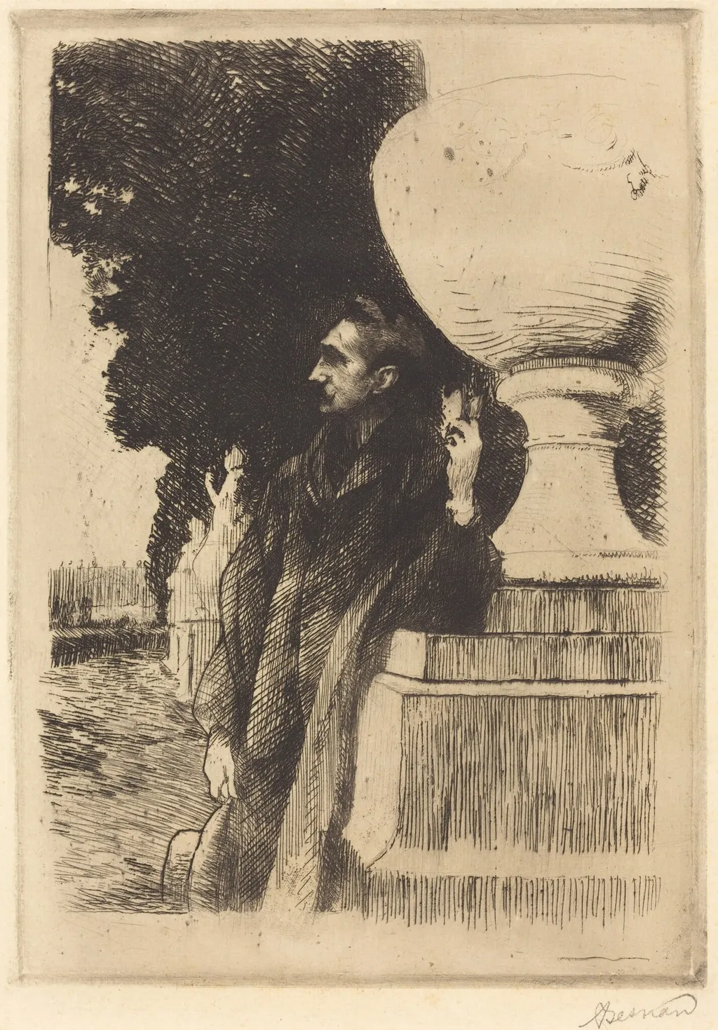 Robert de Montesquiou, by Paul-Albert Besnard, ink, 1899