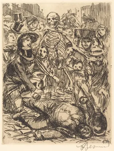The Accident (L'accident), by Paul-Albert Besnard