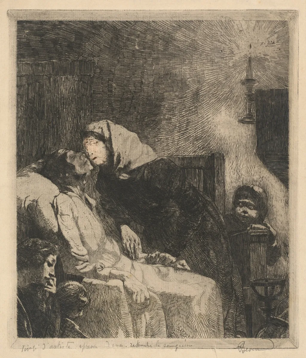 The End (La Fin de Tout), by Paul-Albert Besnard, chalk, 1883