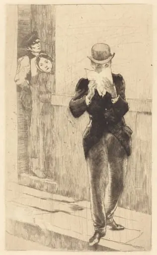 The Letter to Madame Henry (La lettre à Madame Henry), by Paul-Albert Besnard