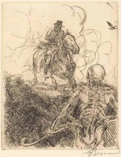 The Obstacle (L'obstacle), by Paul-Albert Besnard