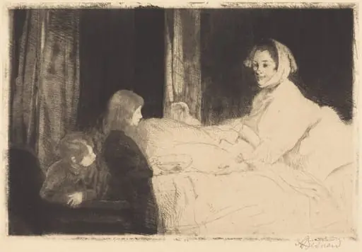 The Sick Mother (La mère malade), by Paul-Albert Besnard