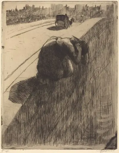 The Suicide (Le Suicide), by Paul-Albert Besnard