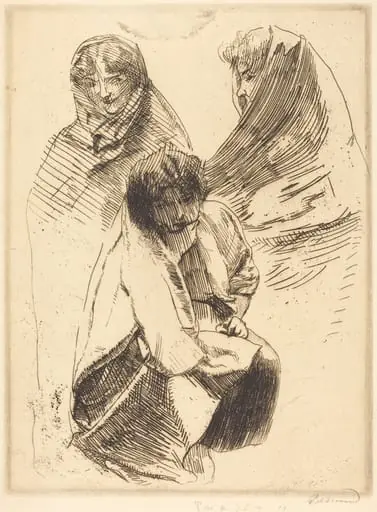 Three Veiled Women (Trois femmes voilées), by Paul-Albert Besnard