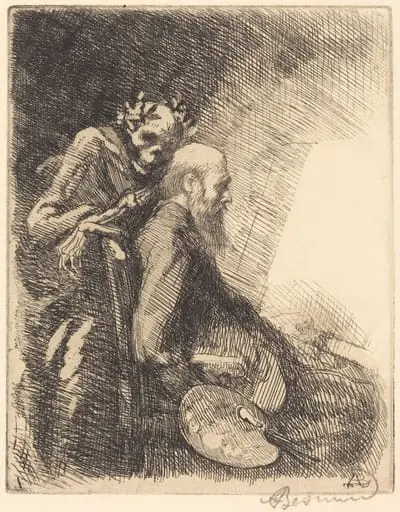 Too Demanding (Exigeante), by Paul-Albert Besnard
