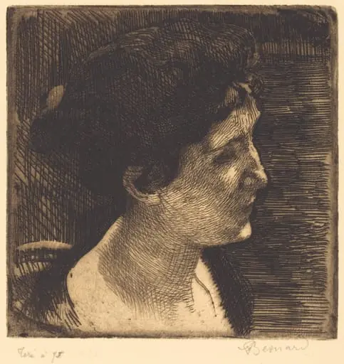 Woman in Full Profile (Grand profil de femme), by Paul-Albert Besnard