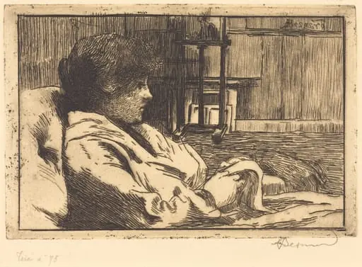 Woman Reading in the Studio (La Lecture dans l'atelier), by Paul-Albert Besnard
