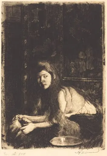 Woman with a Vase (La femme au vase), by Paul-Albert Besnard