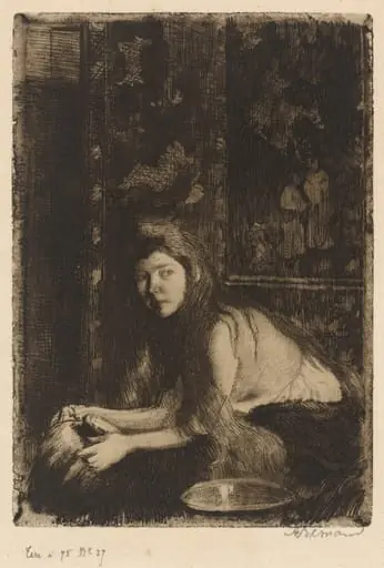 Woman with a Vase (La femme au vase), by Paul-Albert Besnard