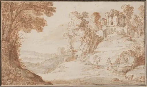 Classical Landscape with a Fountain, by Paul Bril