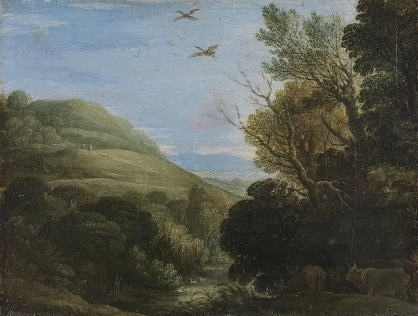 Hügelige Landschaft, by Paul Bril