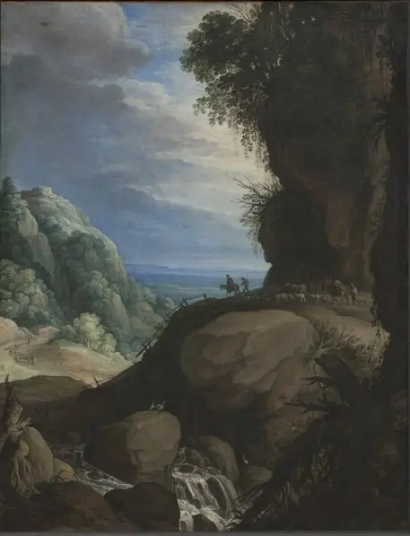 Italian Mountain Landscape with Shepherds, by Paul Bril