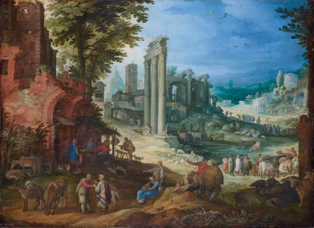 Roman Ruins Landscape, by Paul Bril