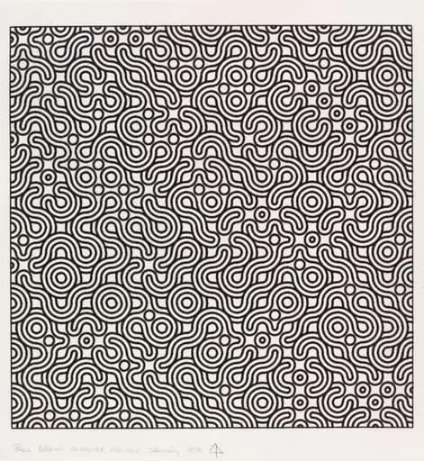 Untitled, Computer Assisted Drawing, by Paul Brown