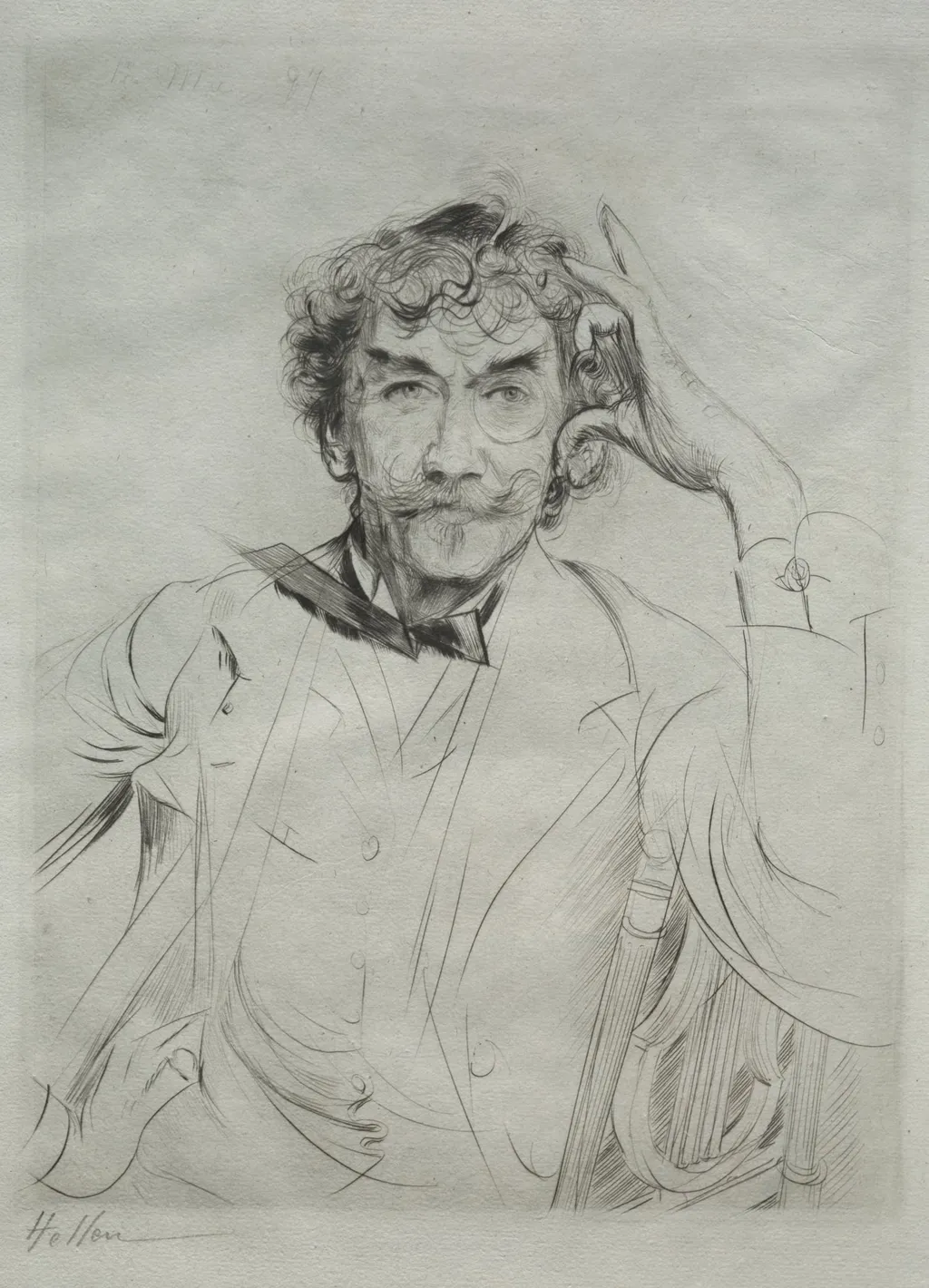 James MacNeill Whistler, by Paul César Helleu, 1897