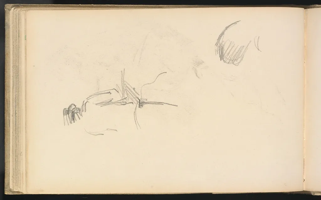 A Man seen from Behind, by Paul Cezanne, graphite, 1882