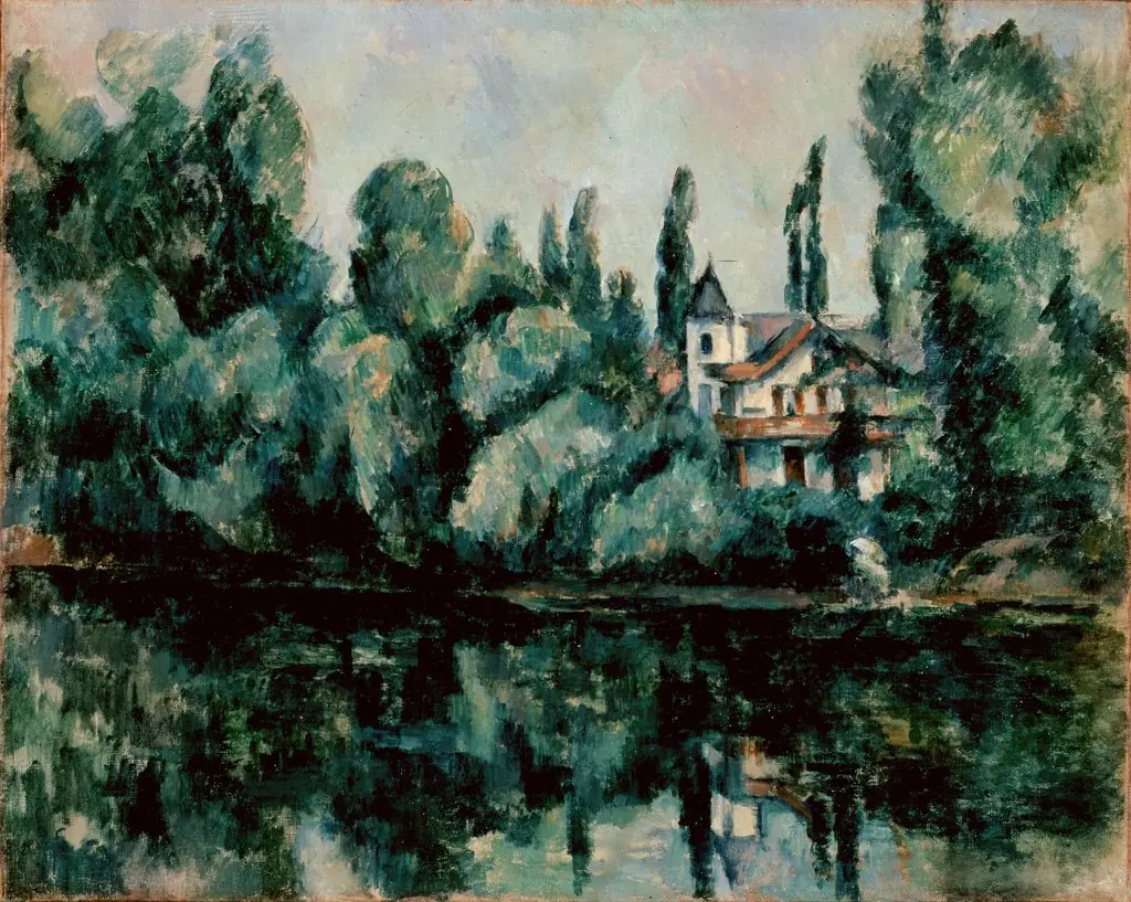 Along the Banks of the Marne, by Paul Cezanne