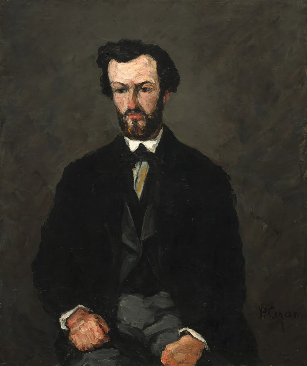 Antony Valabrègue, by Paul Cézanne, oil, 1866