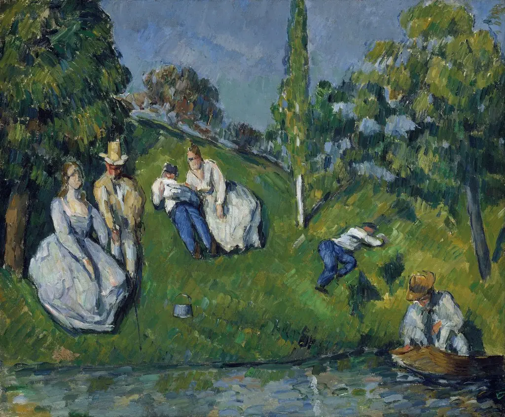 Au bord de l'étang (The Pond), by Paul Cezanne