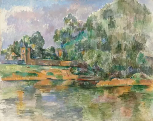 Banks of the Seine at Médan, by Paul Cezanne