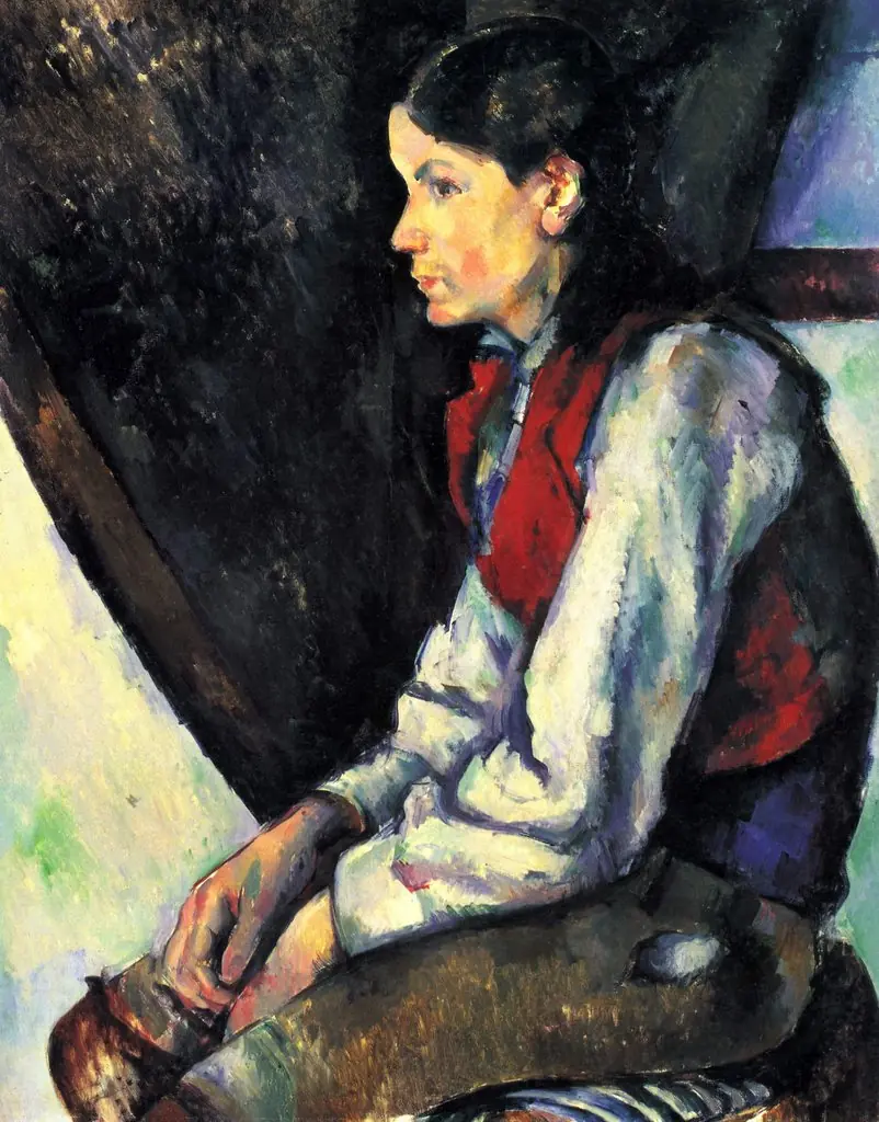 Boy in a Red Vest, by Paul Cezanne
