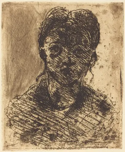 Bust of a Girl, by Paul Cezanne