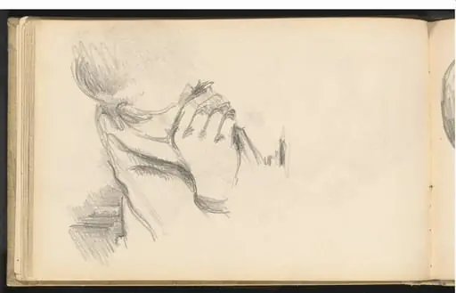 Hand and Shoulder of a Boy, by Paul Cezanne