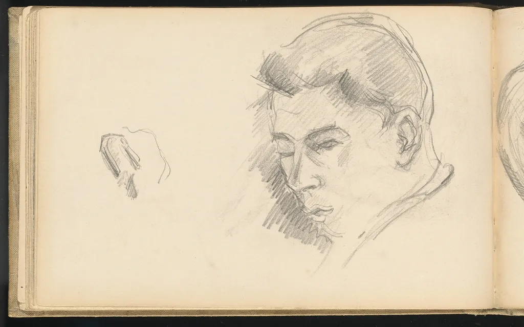 Head of a Boy, by Paul Cezanne, graphite, 1888