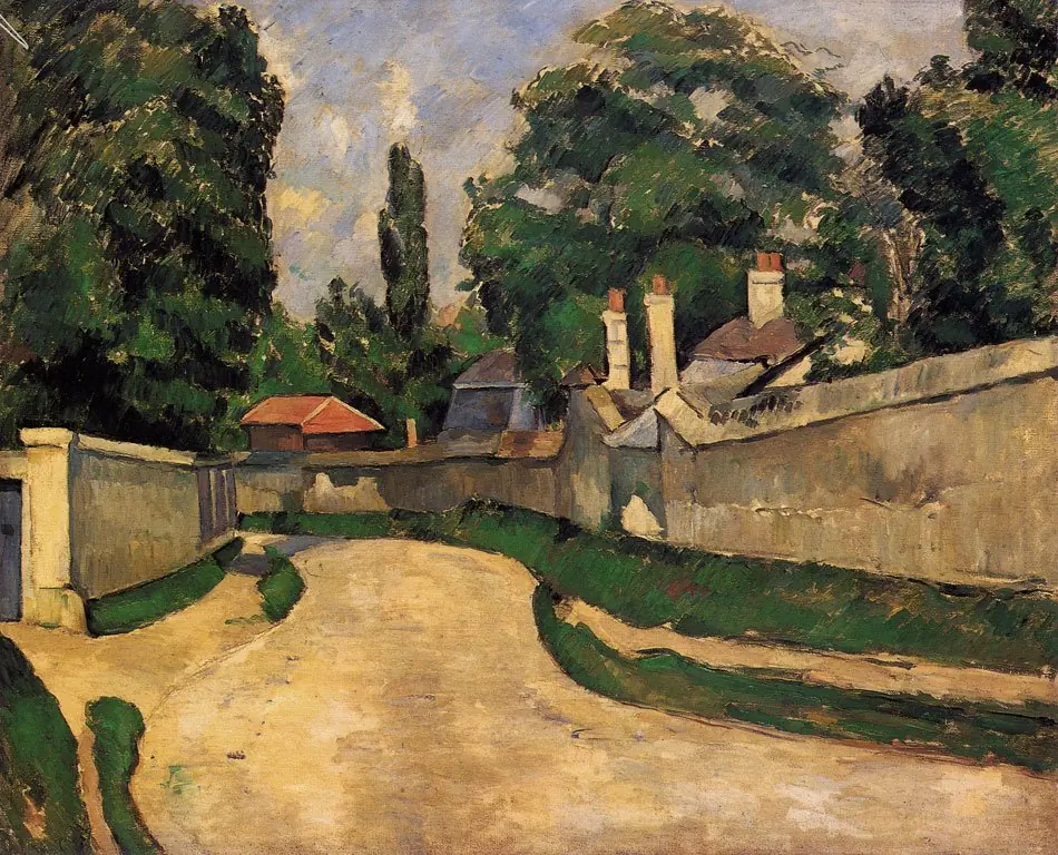 Houses Along a Road, by Paul Cezanne