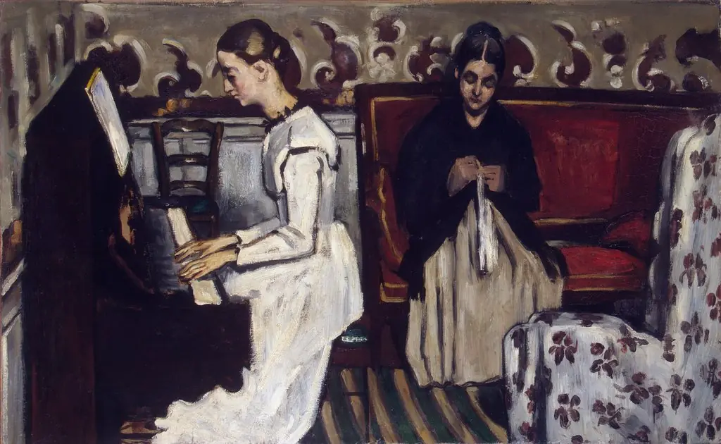 Jeune Fille au piano (Girl at the Piano - The Overture to Tannhauser), by Paul Cezanne