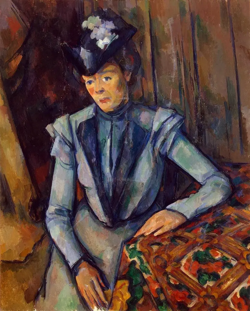 Lady in Blue, by Paul Cezanne