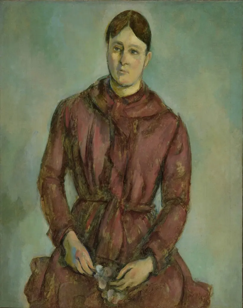 Madame Cézanne in a Red Dress, by Paul Cezanne