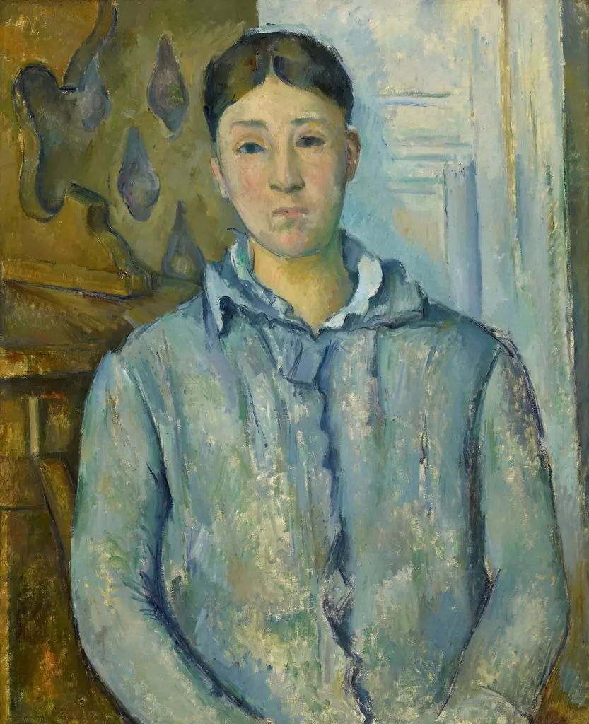 Madame Cézanne in Blue, by Paul Cezanne