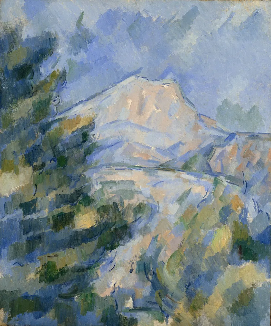 Mont Sainte-Victoire, by Paul Cezanne, oil, 1904