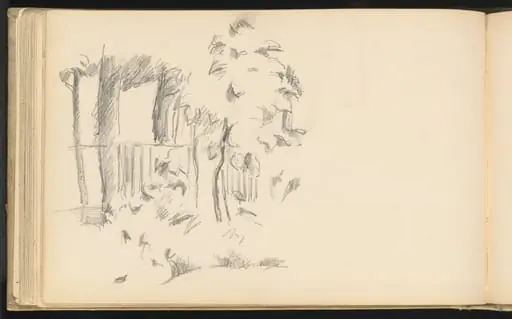 Near the Pool at Jas de Bouffan, by Paul Cezanne