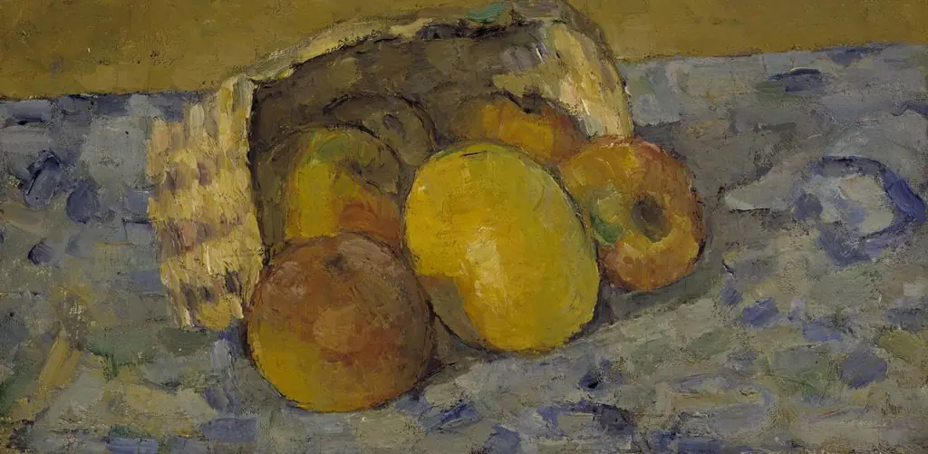 Overturned Basket of Fruit, by Paul Cezanne