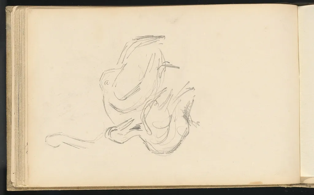 Pelicans, by Paul Cezanne, graphite, 1878