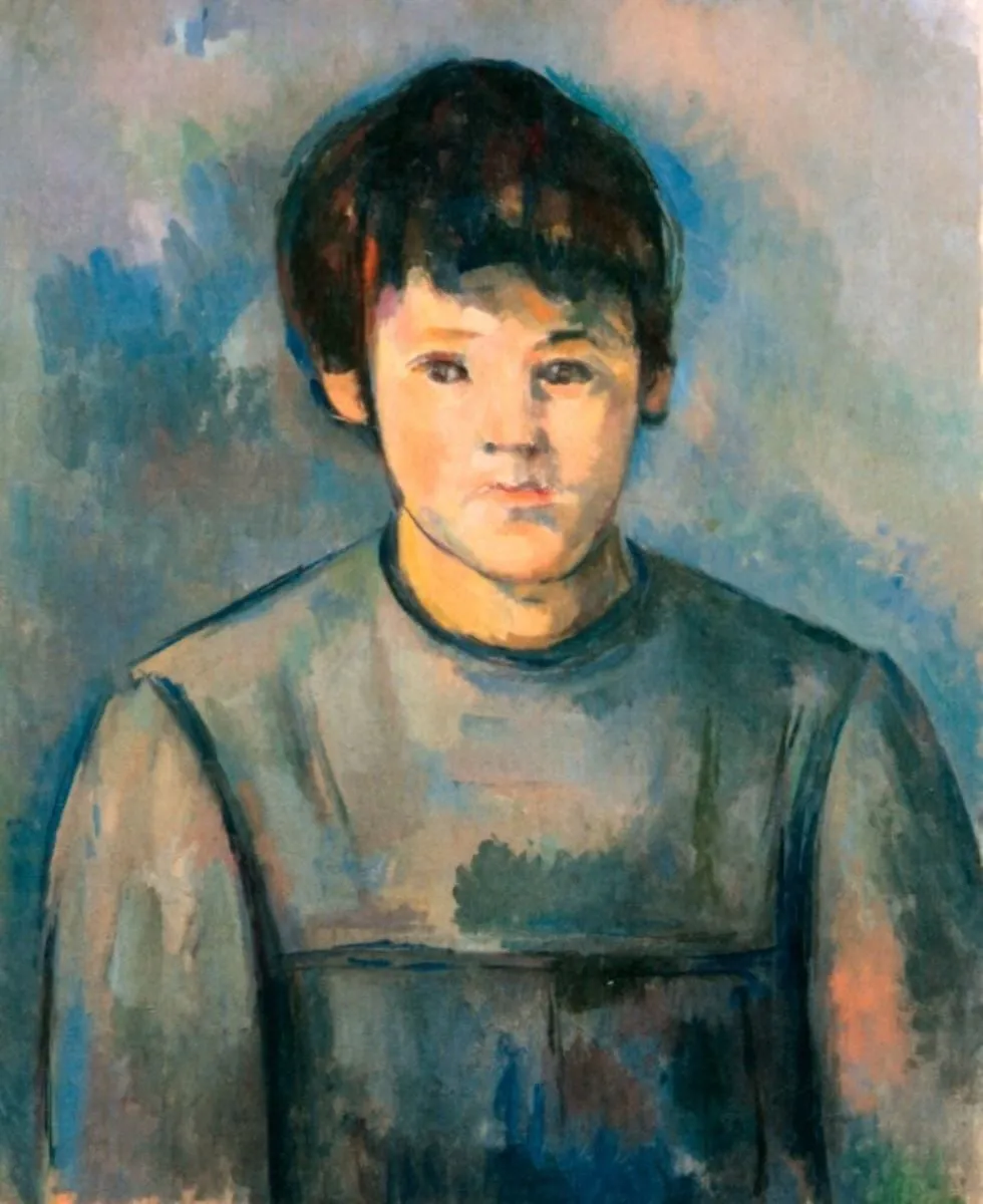 Portet de fetiță, by Paul Cézanne, unspecified, 1896