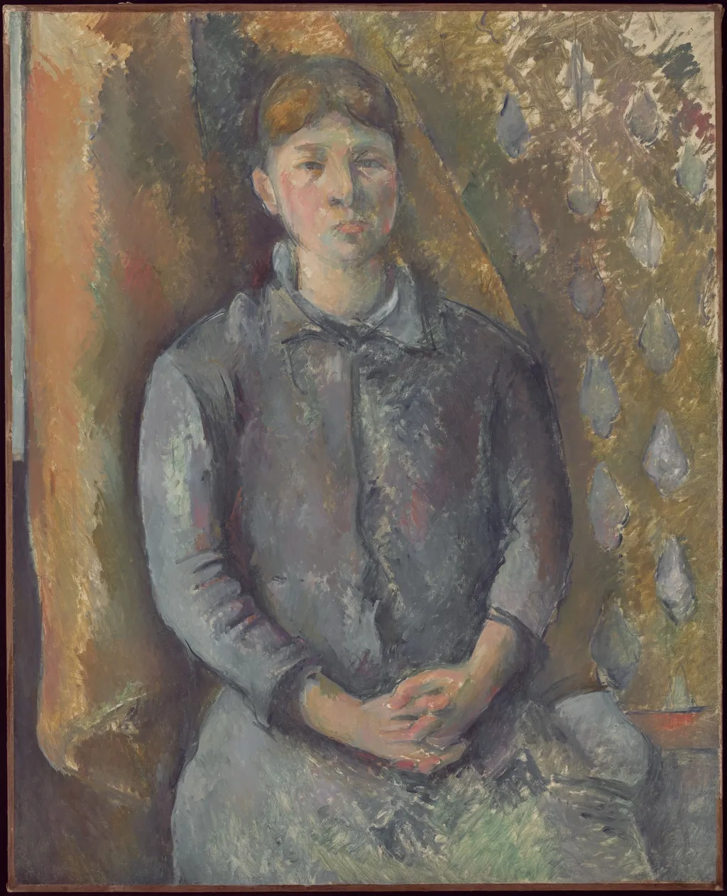 Portrait de madame Cézanne, by Paul Cezanne, oil, 1894
