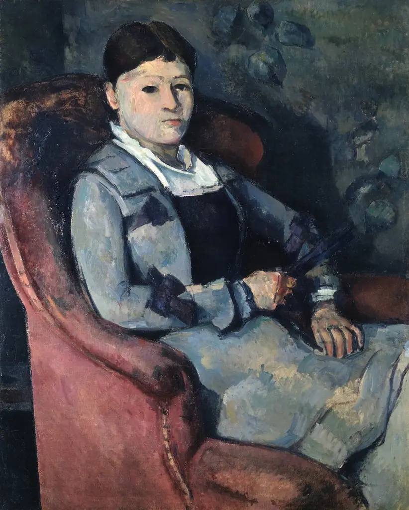 Portrait of Mme. Cézanne, by Paul Cezanne