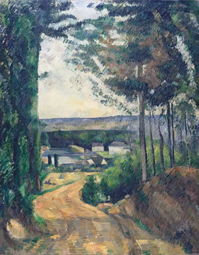 Road leading to the lake, by Paul Cezanne