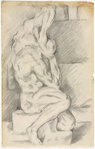 Sketch of Anatomical Sculpture (recto), by Paul Cezanne