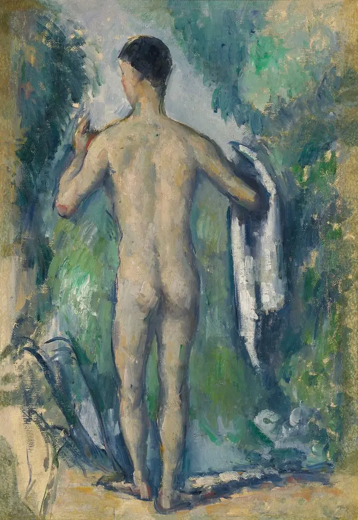 Standing Bather, Seen from the Back, by Paul Cezanne