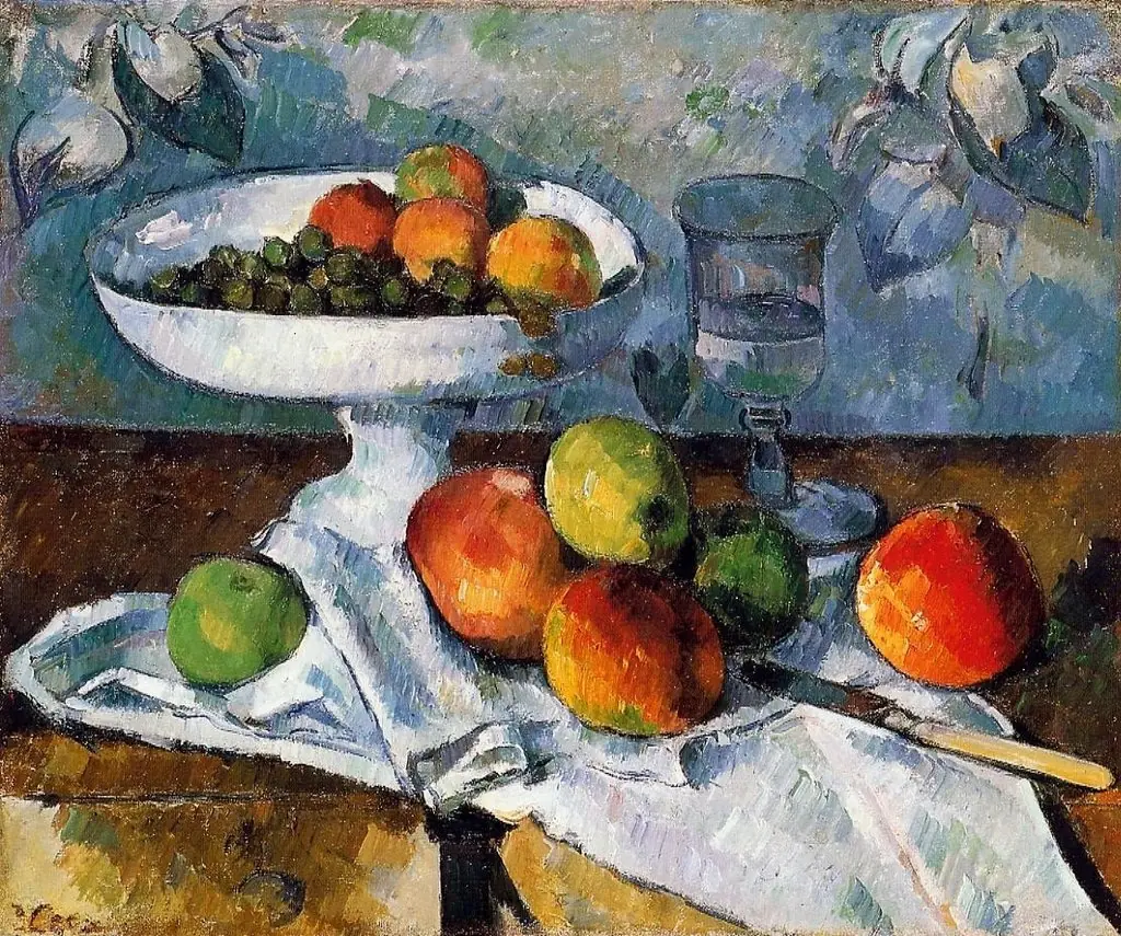 Still Life with Fruit Dish, by Paul Cezanne