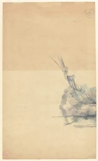 Study of a Rock [verso], by Paul Cezanne