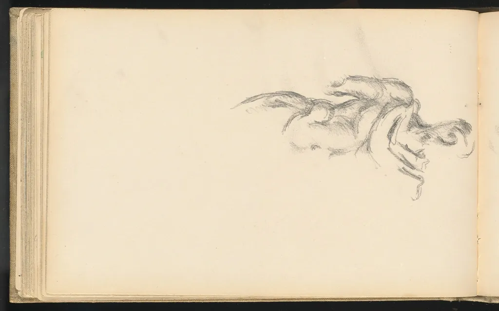 Study of a Standing Male Figure after the Antique, by Paul Cezanne, graphite, 1895