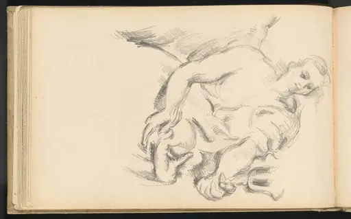Study of an Angel in Rubens' "The Prophet Elijah", by Paul Cezanne