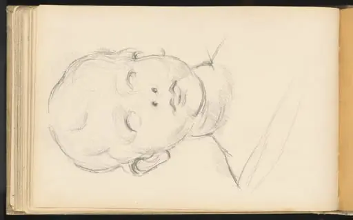 Study of Desiderio da Settignano's "Bust of a Child", by Paul Cezanne