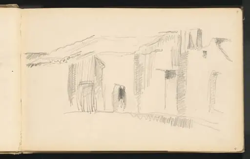 Study of Houses, by Paul Cezanne