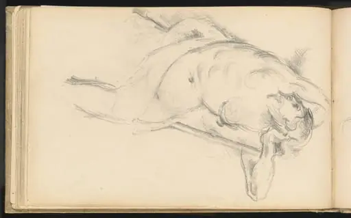 Study of the Allegorical Figure Bellona in Rubens' "The Apotheosis of Henri IV", by Paul Cezanne